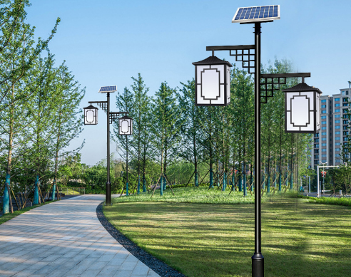 承德3米庭院灯 LED欧式照明灯小区公园别墅景观路灯太阳能庭院灯