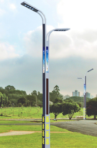 黄山LED市电路灯杆双臂智慧路灯城市主杆道乡村路灯市政工程亮化改造