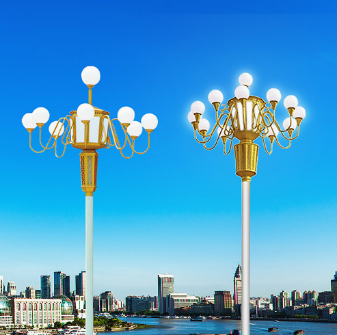 白银泉辉 厂家批发LED中华灯8-15米户外广场园林道路照明建设景观灯
